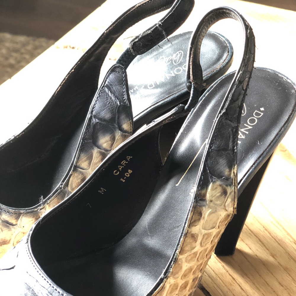 Authentic python Slingback platform heels - Picture 3 of 5